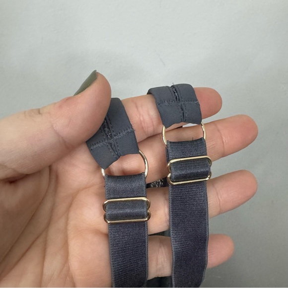 ThirdLove Unlined Modern Mesh Scoop Bra in Gray size 34F - Picture 9 of 10